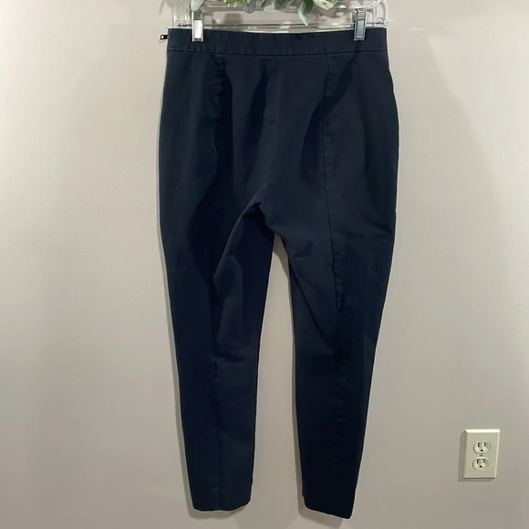 Everlane The Side Zip Stretch Cotton Pant Black 8 - Picture 4 of 14